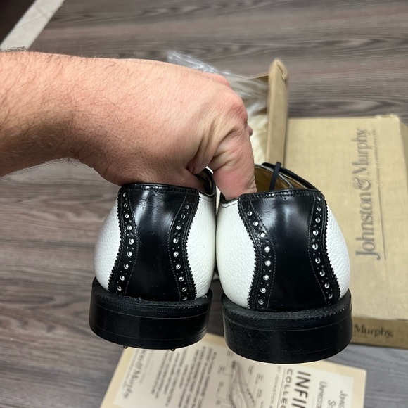 NEW Johnston & Murphy Aristocraft Saddle Oxford Golf Shoes 8.5 E main image 6